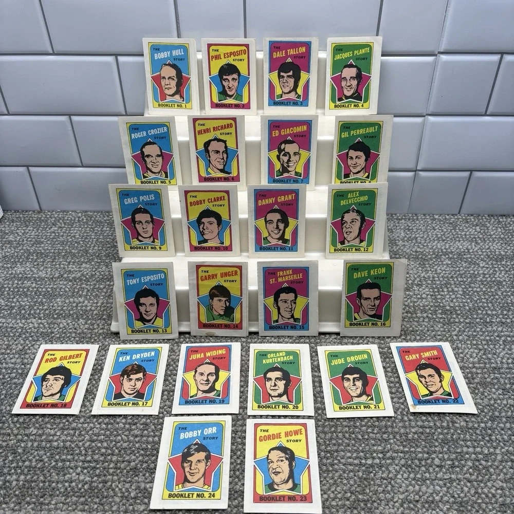 1971 Topps Hockey Booklets Complete Set 1-24 VTG Collectible Set